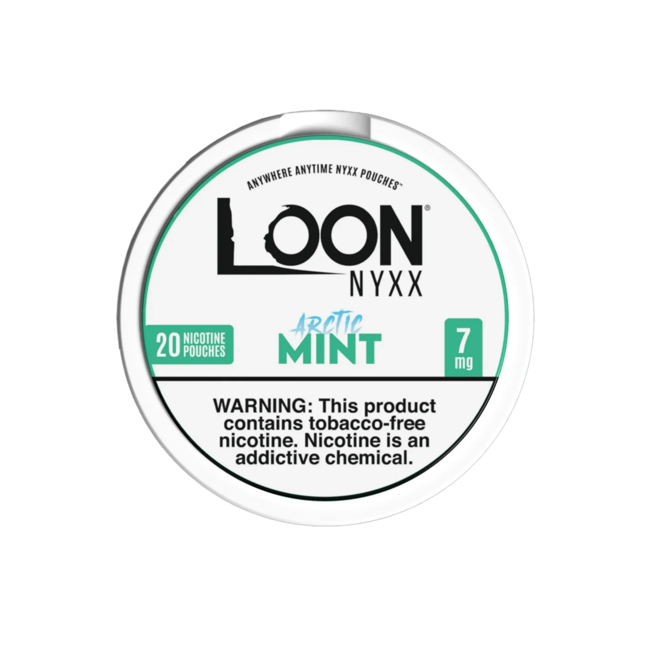 Arc-Min7-Top-3000x3000-1.png Arctic Mint Loon NYXX Nicotine Pouches 7mg