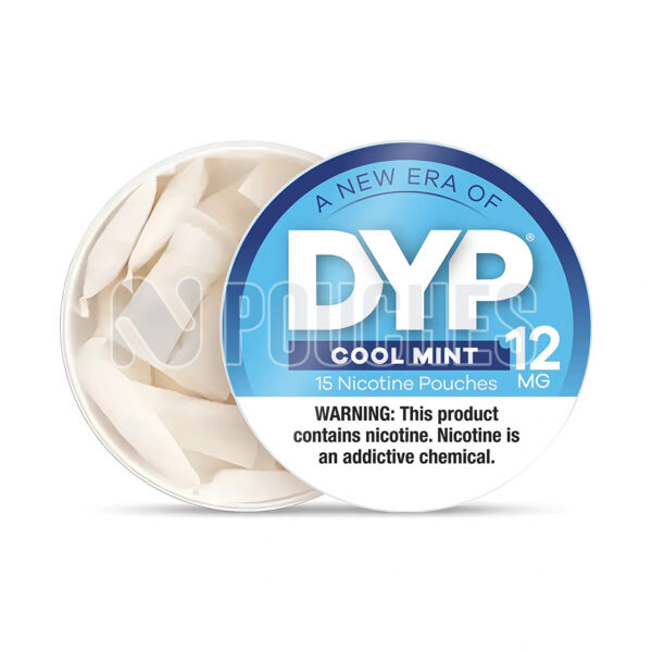 Open Box Cool Mint DYP Nicotine Pouches 12mg