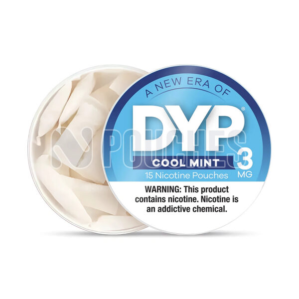 Open Box Cool Mint DYP Nicotine Pouches 3mg