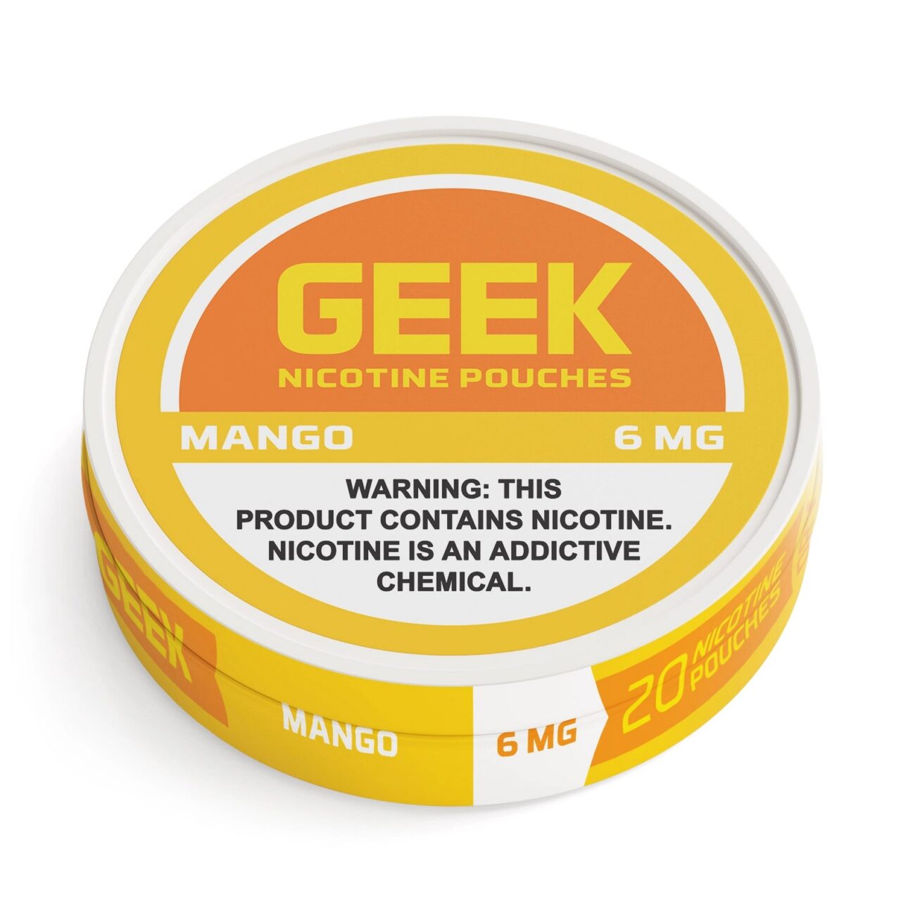 GEEKNICOTINEPOUCHESproductphotoforwebsite_MANGO6MG.jpg Mango GEEK Nicotine Pouches 6mg