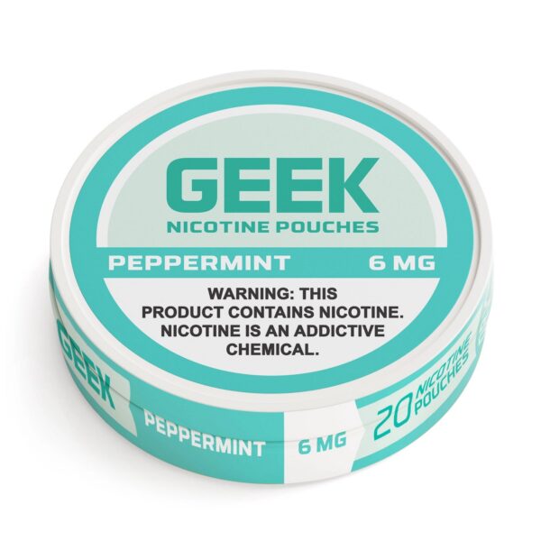 Peppermint GEEK Nicotine Pouches 6mg