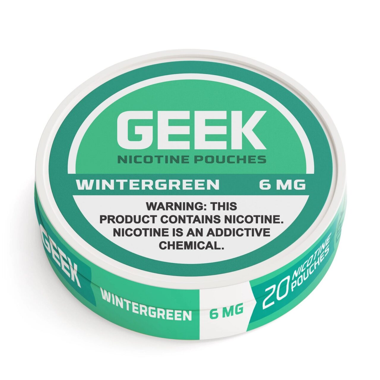 GEEKNICOTINEPOUCHESproductphotoforwebsite_WINTERGREEN6MG.jpg Wintergreen GEEK Nicotine Pouches 6mg
