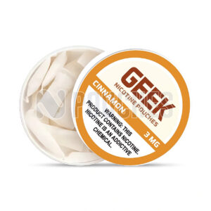 Open Box Cinnamon GEEK Nicotine Pouches 3mg