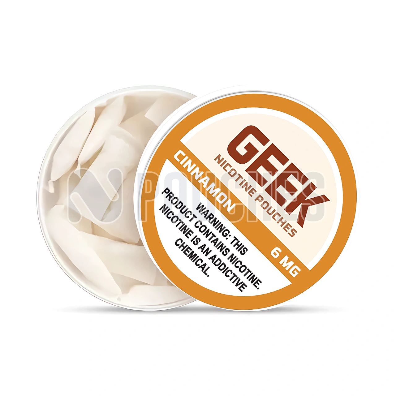 Open Box Cinnamon GEEK Nicotine Pouches 6mg