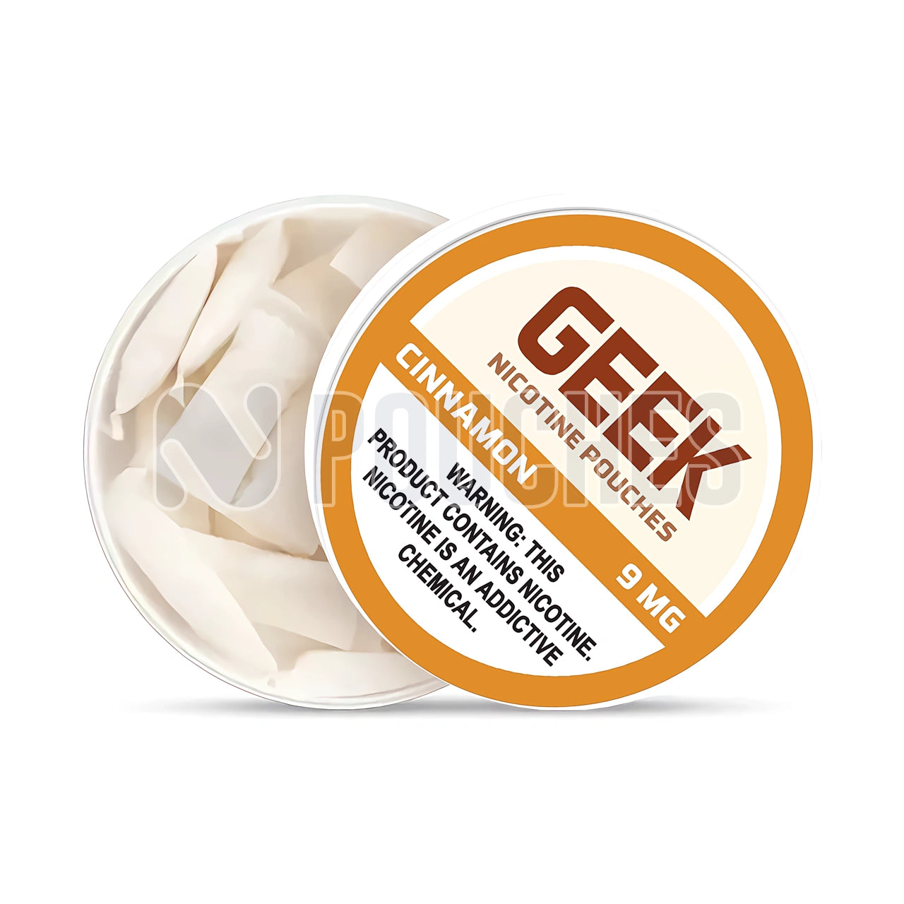Open Box Cinnamon GEEK Nicotine Pouches 9mg