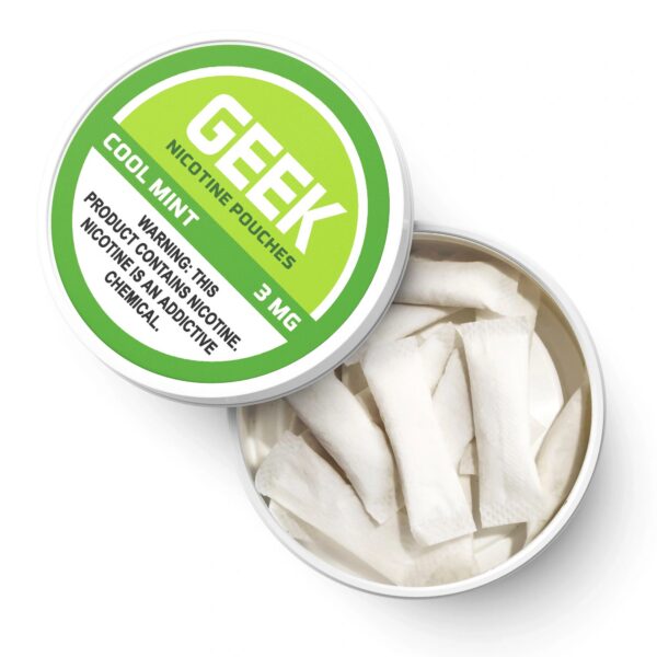 Cool Mint GEEK Nicotine Pouches 3mg