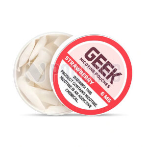 Open Box Strawberry GEEK Nicotine Pouches 6mg