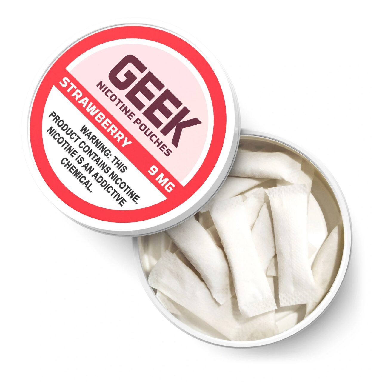 Strawberry GEEK Nicotine Pouches 9mg