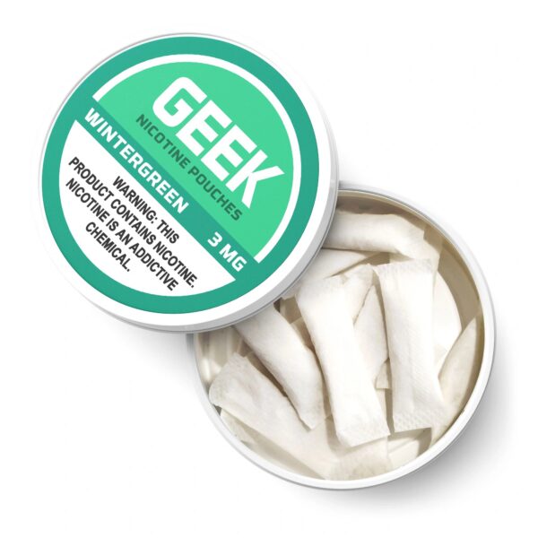 Wintergreen GEEK Nicotine Pouches 3mg