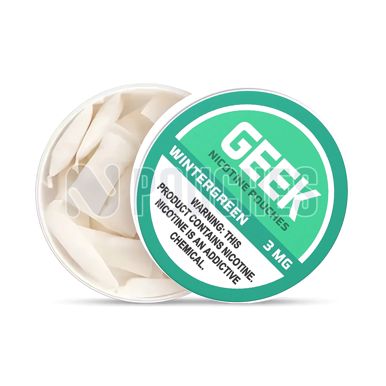 Open Box Wintergreen GEEK Nicotine Pouches 3mg