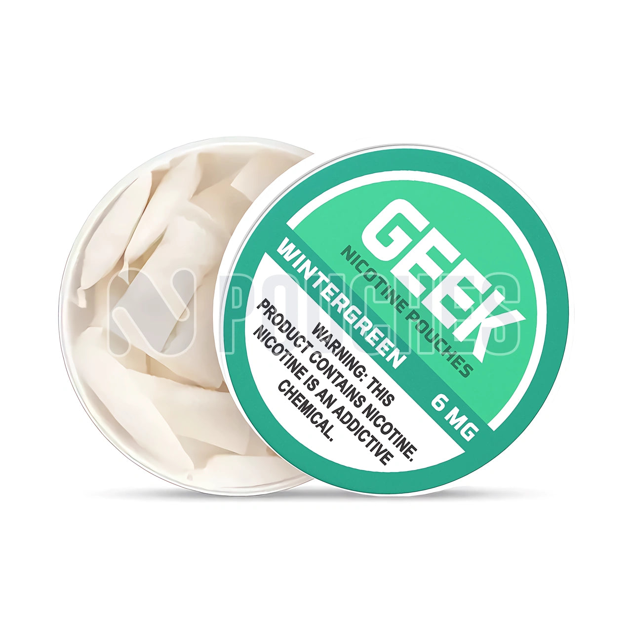 Open Box Wintergreen GEEK Nicotine Pouches 6mg