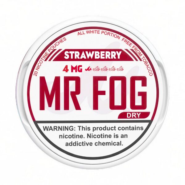 Strawberry Mr Fog Nicotine Pouches 4mg Dry