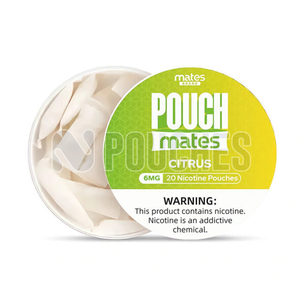 Open Box Citrus PouchMates Nicotine Pouches 6mg
