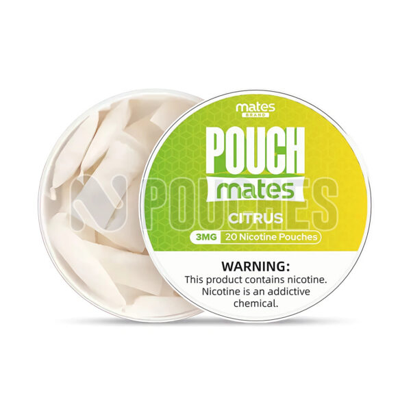 Open Box Citrus PouchMates Nicotine Pouches 3mg