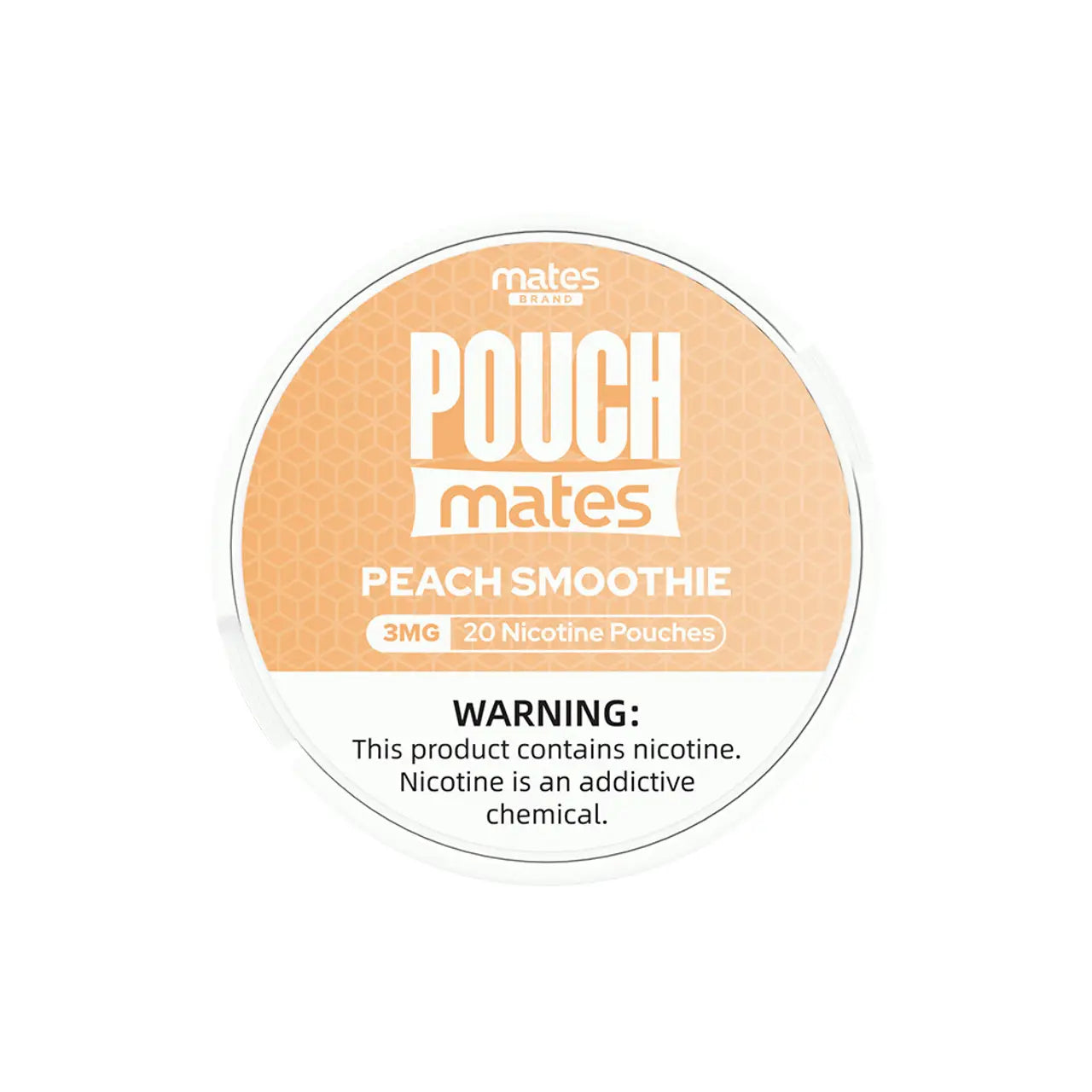 Mates-Brand-PouchMates-Nicotine-20-Pouches-Per-Can-Pack-of-5-Cans-PEACH_SMOOTHIE.jpg Peach Smoothie PouchMates Nicotine Pouches 3mg