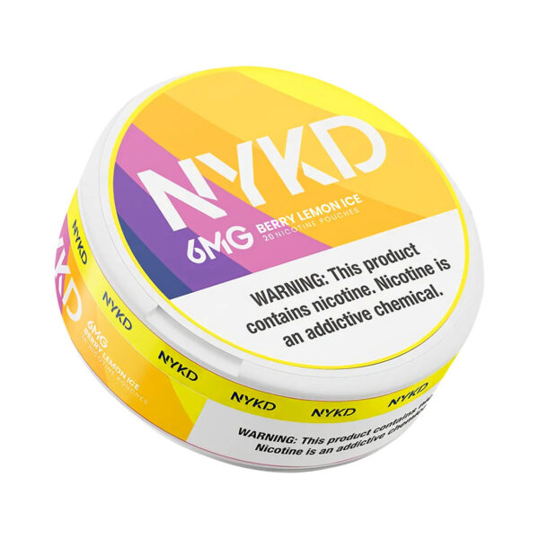 Berry Lemon Ice NYKD Nicotine Pouches 6mg