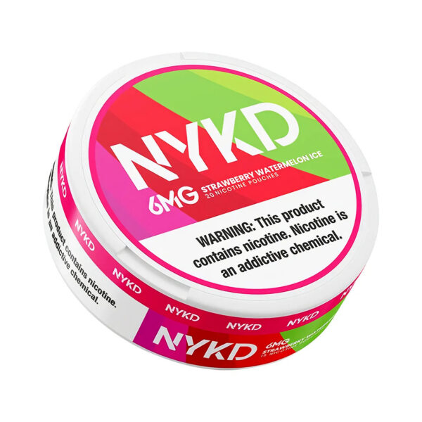Strawberry Watermelon Ice NYKD Nicotine Pouches 6mg