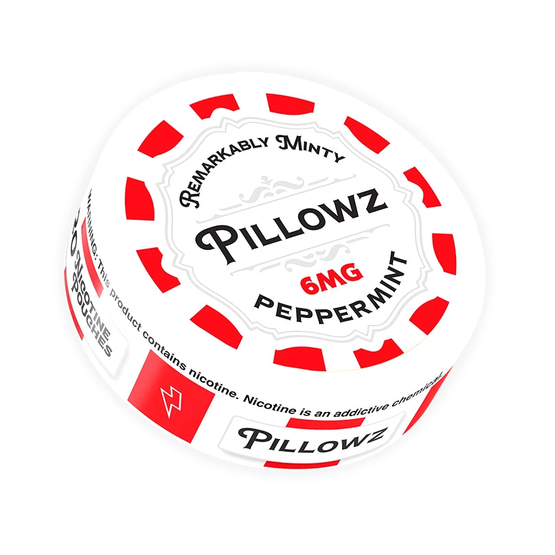 PILLOWZ6mgpeppermintNICOTINEPOUCHES.jpg Peppermint Pillowz Nicotine Pouches 6mg