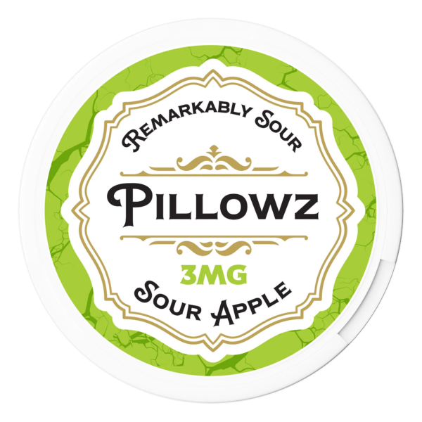 Sour Apple Pillowz Nicotine Pouches 3mg