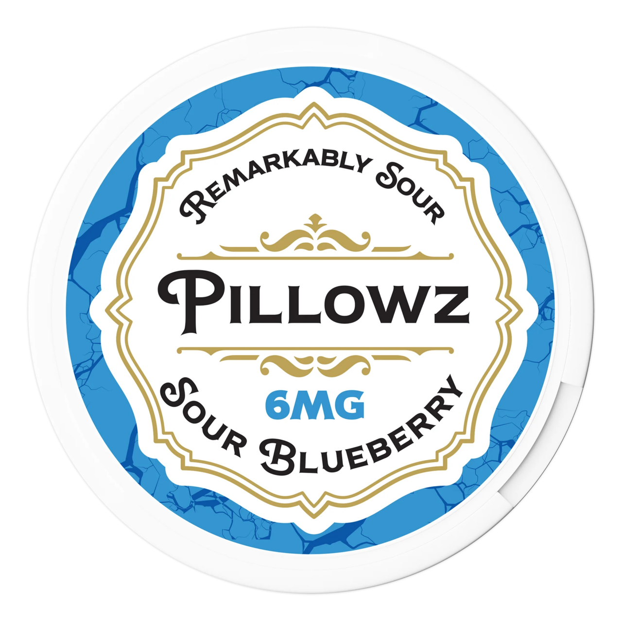 Pillowz_SourBlueberry_6mg_Single_Front_Transparent.png Sour Blueberry Pillowz Nicotine Pouches 6mg