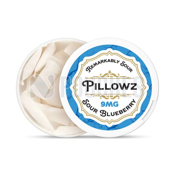 Open Box Sour Blueberry Pillowz Nicotine Pouches 9mg