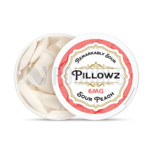 Open Box Sour Peach Pillowz Nicotine Pouches 6mg