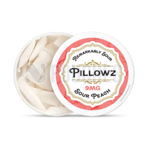 Open Box Sour Peach Pillowz Nicotine Pouches 9mg