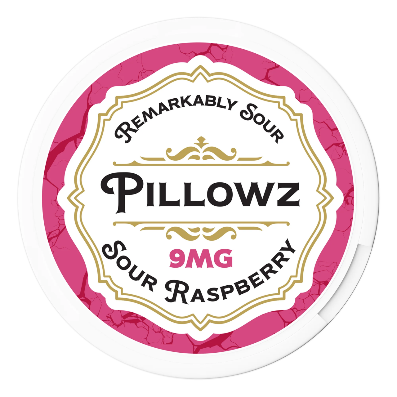 Pillowz_SourRaspberry_9mg_Single_Front_Transparent.png Sour Raspberry Pillowz Nicotine Pouches 9mg