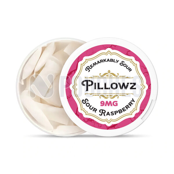 Open Box Sour Raspberry Pillowz Nicotine Pouches 9mg