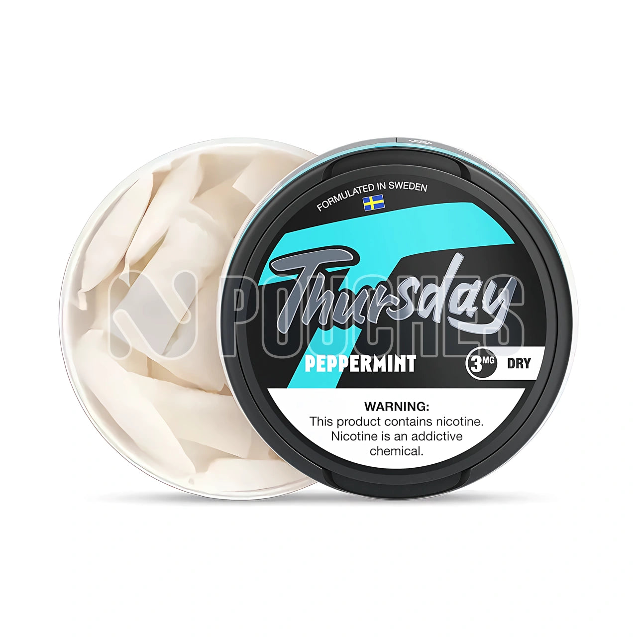 Open Box Peppermint - Dry Thursday Nicotine Pouches 3mg