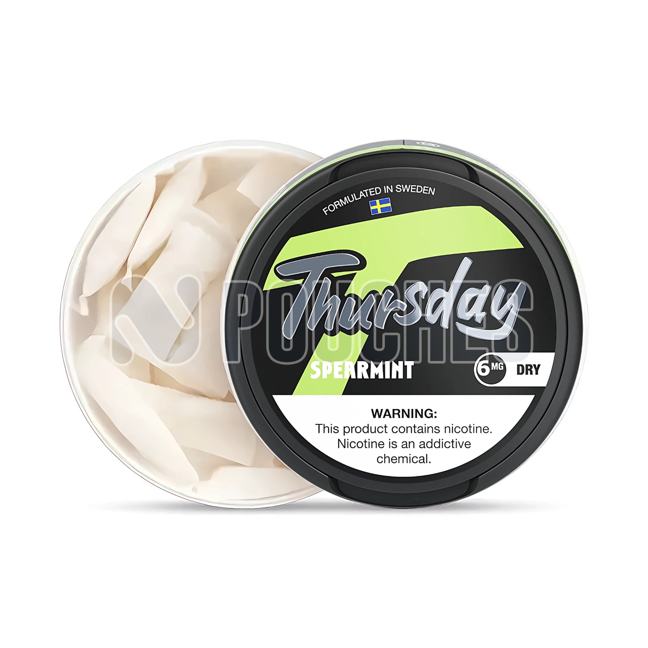 Open Box Spearmint - Dry Thursday Nicotine Pouches 6mg