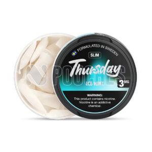 Open Box Ice Mint - Wet Slim Thursday Nicotine Pouches 3mg