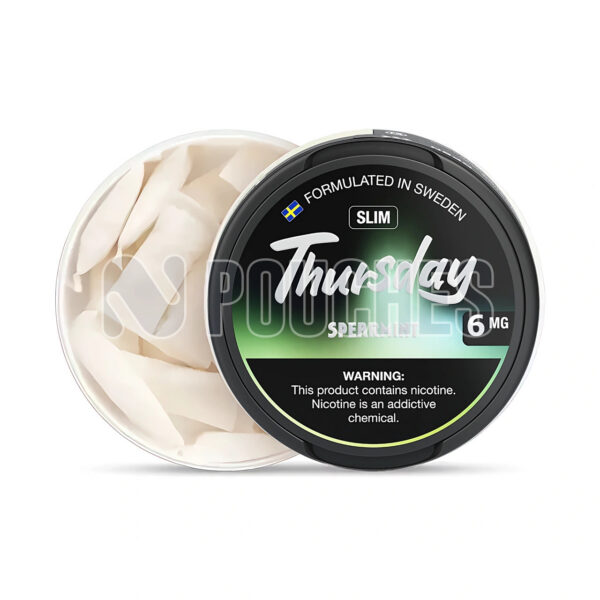 Open Box Spearmint - Wet Slim Thursday Nicotine Pouches 6mg