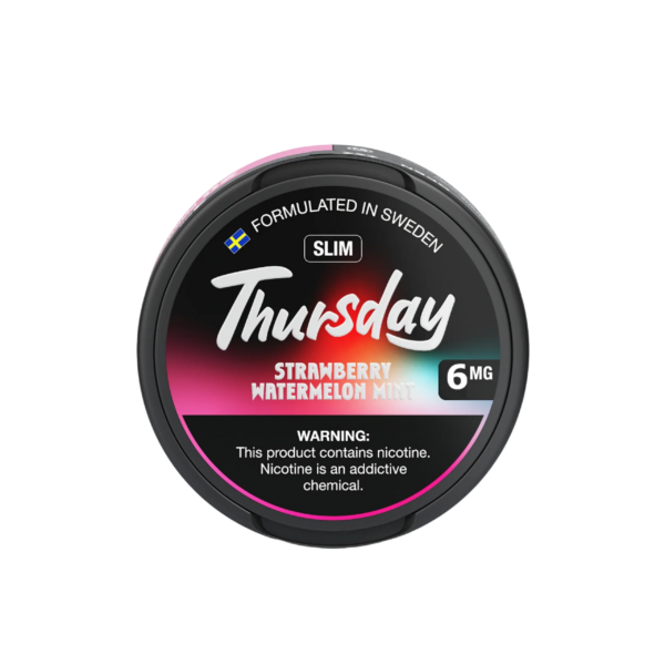 Strawberry Watermelon Mint - Wet Slim Thursday Nicotine Pouches 6mg