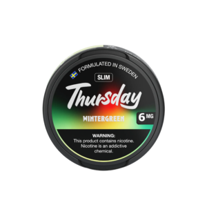 Wintergreen - Wet Slim Thursday Nicotine Pouches 6mg