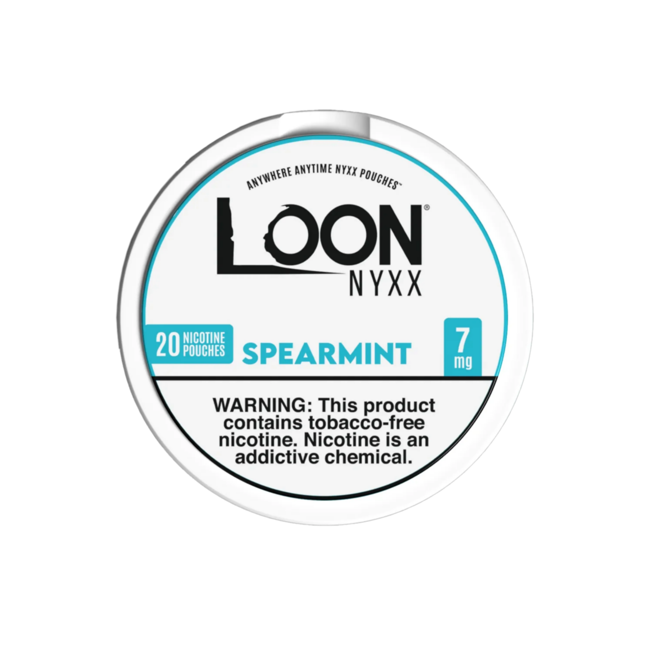 SM-7-Top-3000x3000-1.png Spearmint Loon NYXX Nicotine Pouches 7mg