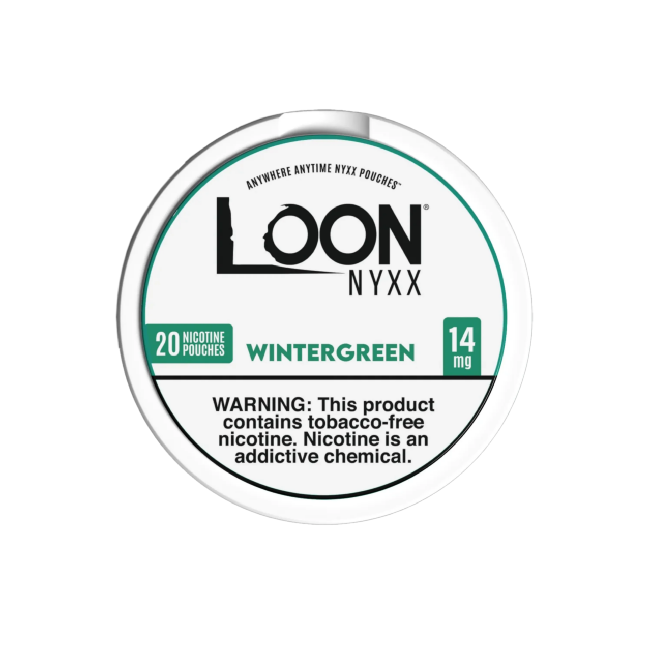 WGr-14-Top-3000x3000-1.png Wintergreen Loon NYXX Nicotine Pouches 14mg
