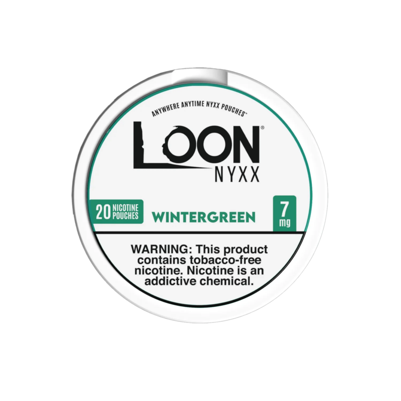 WGr-7-Top-3000x3000-1.png Wintergreen Loon NYXX Nicotine Pouches 7mg