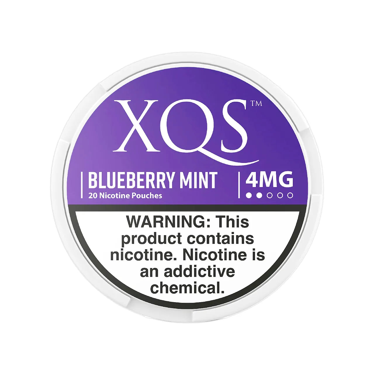 Blueberry Mint XQS Nicotine Pouches 4mg