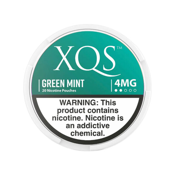 Green Mint XQS Nicotine Pouches 4mg