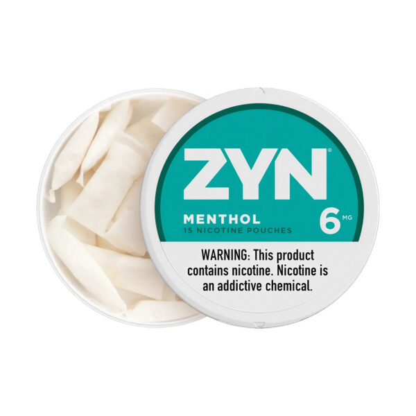 Menthol Zyn Nicotine Pouches 6 mg