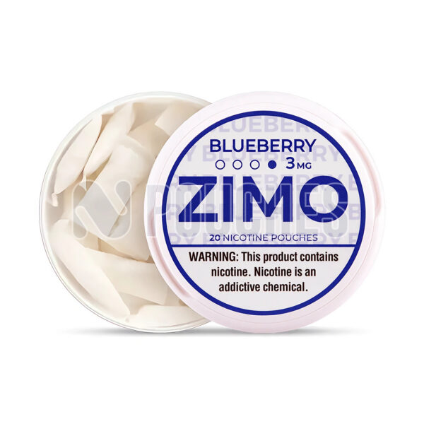 Open Box Blueberry ZIMO Nicotine Pouches 3mg