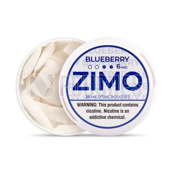Open Box Blueberry ZIMO Nicotine Pouches 6mg