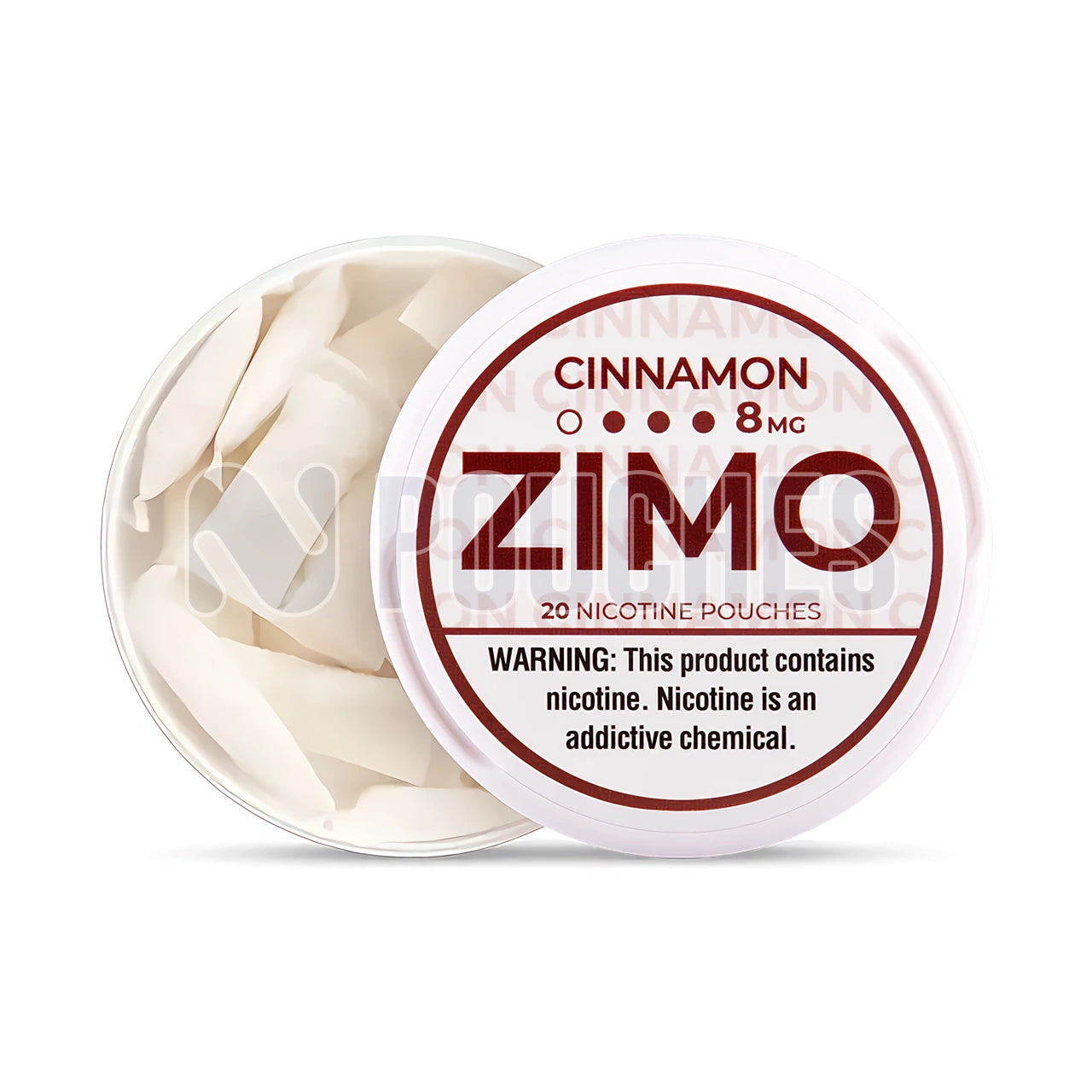 Open Box Cinaamon ZIMO Nicotine Pouches 8mg
