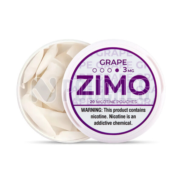 Open Box Grape ZIMO Nicotine Pouches 3mg