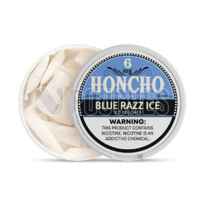 Open Box Blue Razz Ice Honcho Nicotine Pouches 6mg