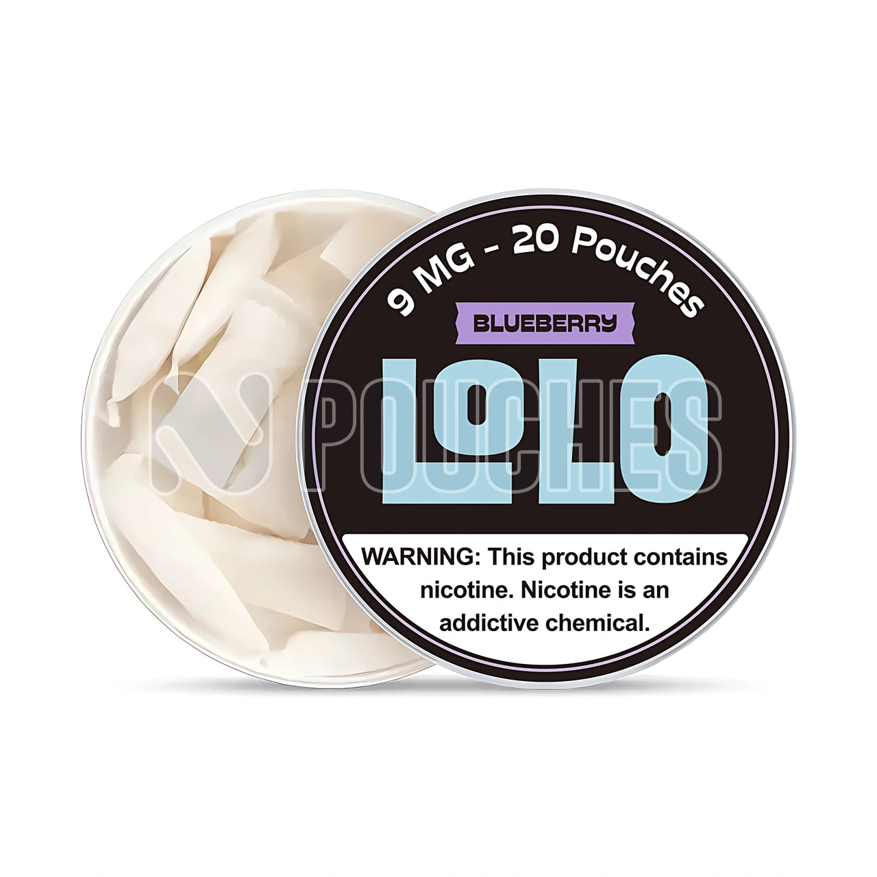 Open Box Blueberry LoLo Nicotine Pouches 9mg