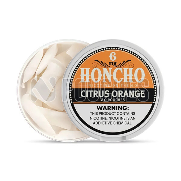 Open Box Citrus Orange Honcho Nicotine Pouches 6mg