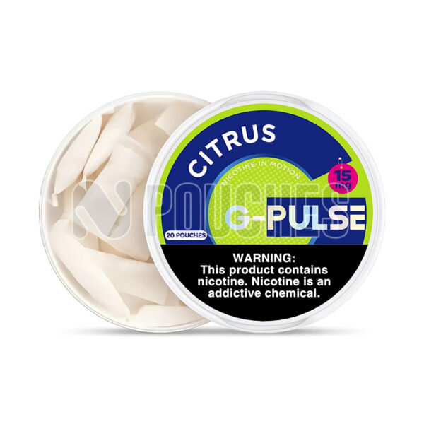 Open Box Citrus G-Pulse Nicotine Pouches 15mg