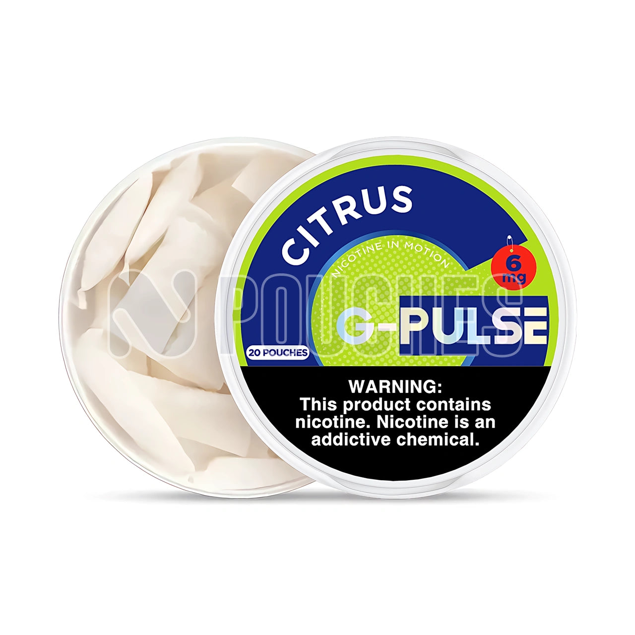 Open Box Citrus G-Pulse Nicotine Pouches 6mg